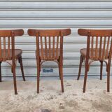 Set of 3 Baumann bistro chairs
