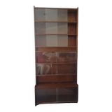 Showcase bookcase year 1960 in solid wood