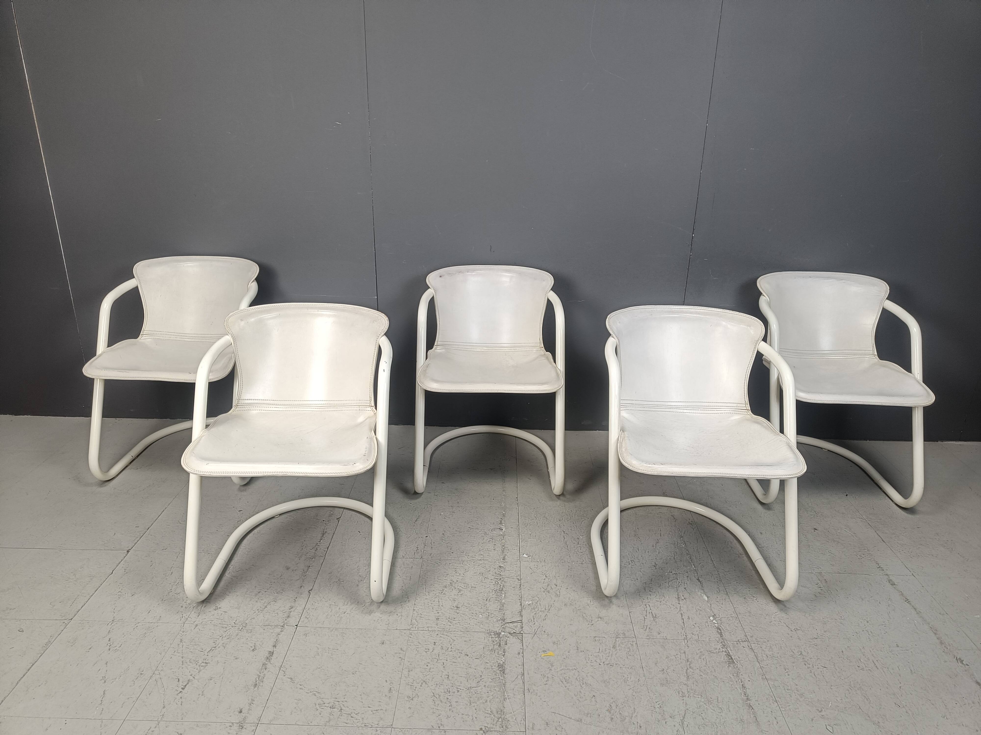Vintage dining chairs by Metaform, set of 5 - 1970s