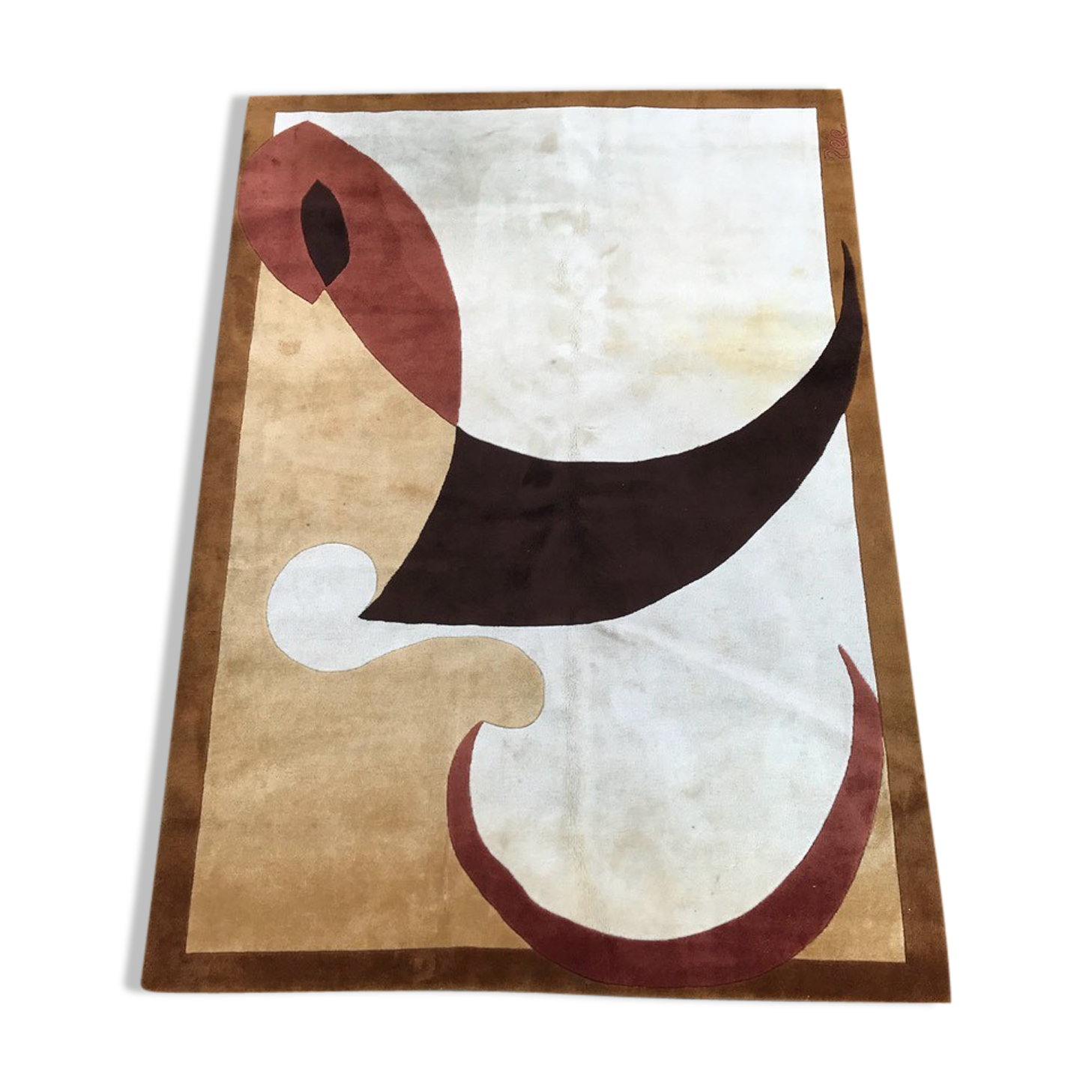 Beautiful french rug by Paulette Née handmade 160 x 230 cm