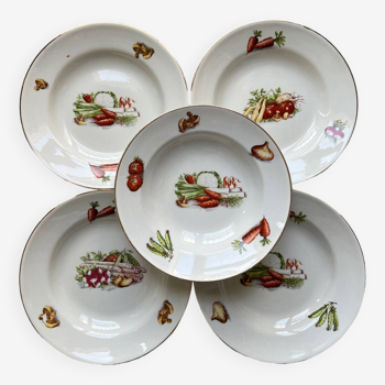 Assiettes plates primeurs Moulin des loups Orchies