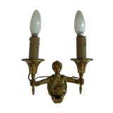 Wall lamp - patinated bronze - renowned décor - Empire style