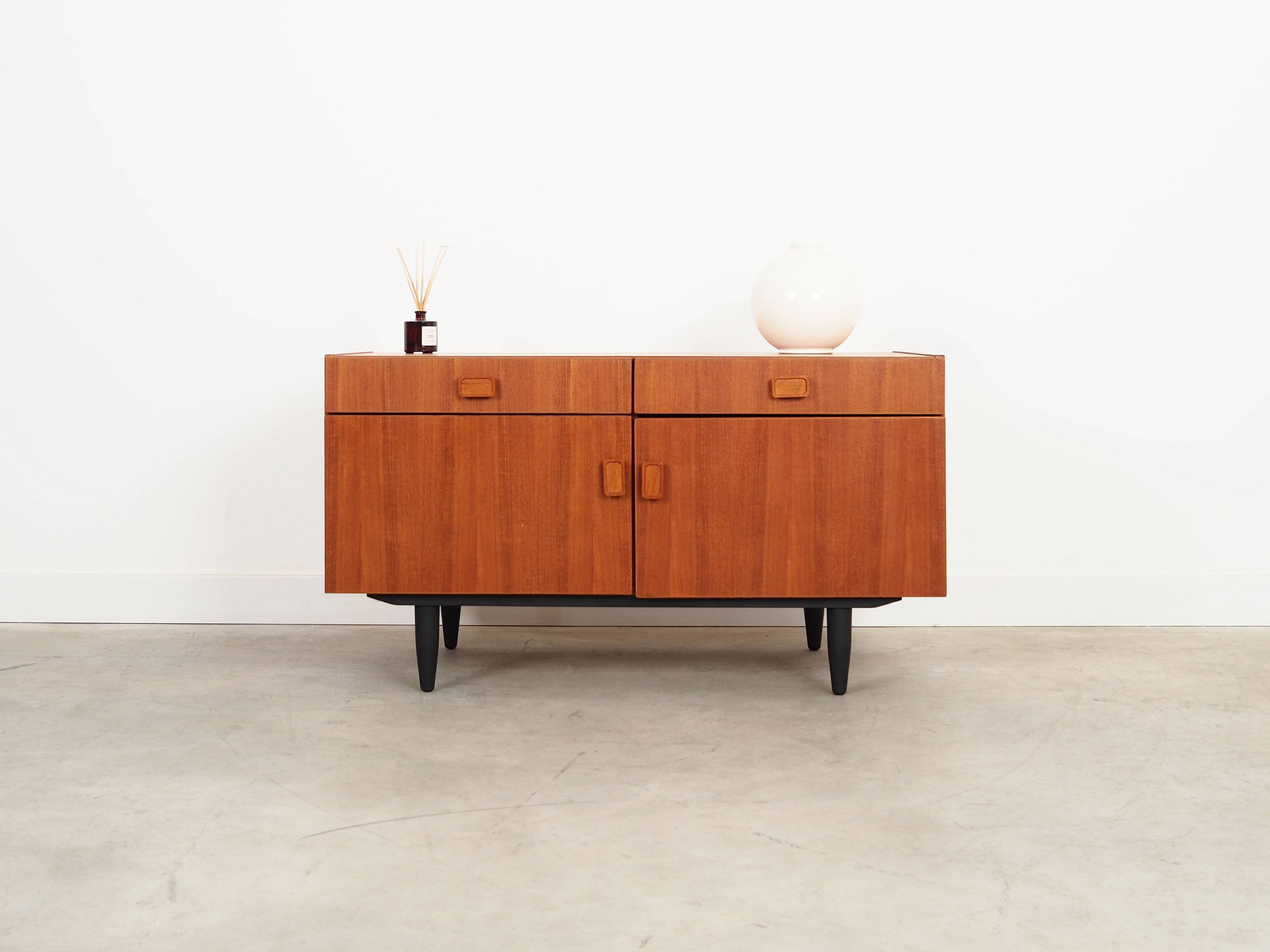 Teak cabinet, Danish design, 1970s, manufacturer: Denka