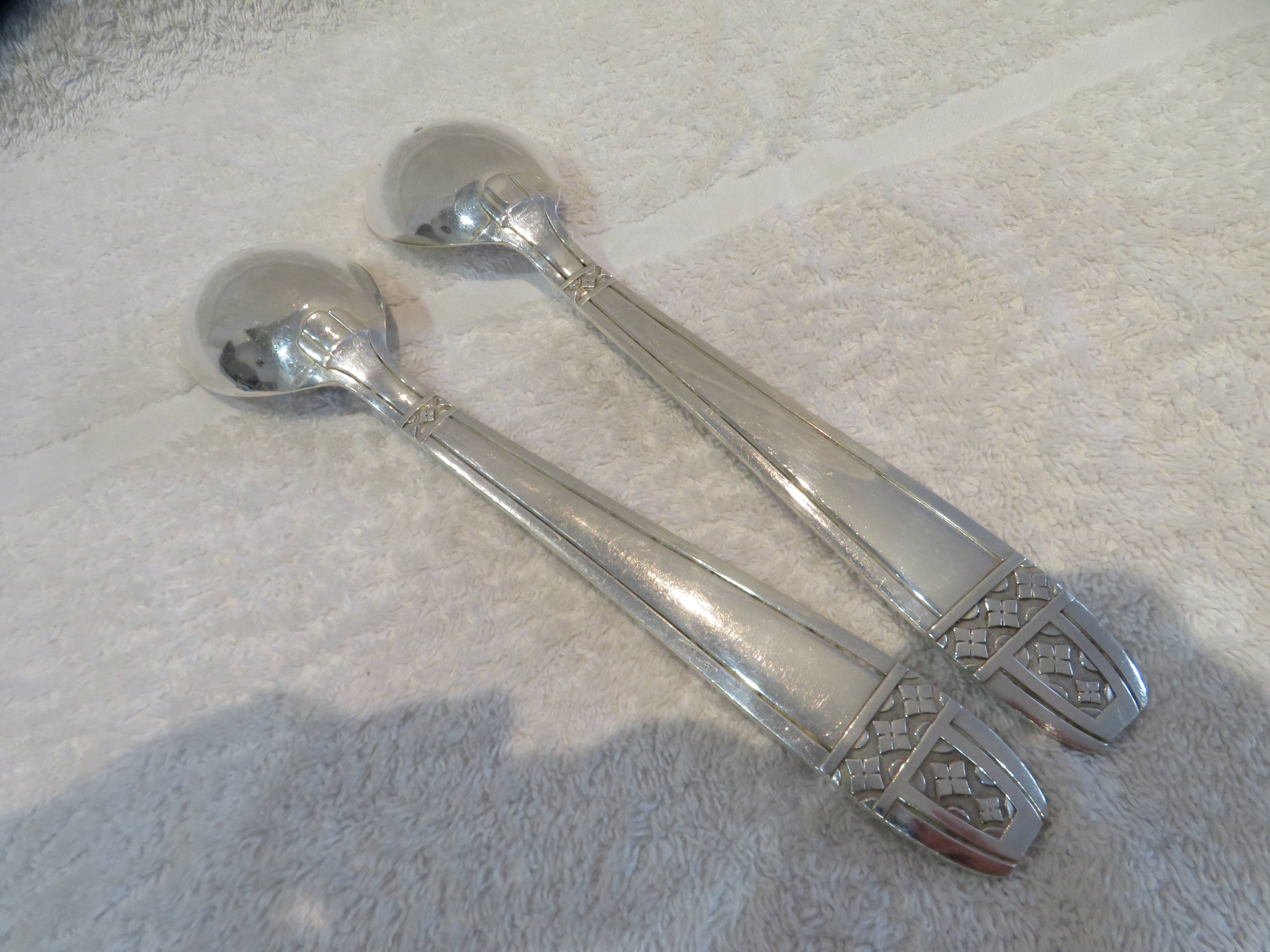 2-piece silver-plated salad set, Monaco Grand Prix model, 24.6cm