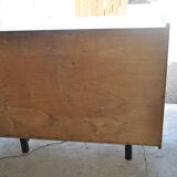 Seventies buffet in yellow formica