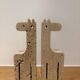 Pair of travertine giraffes, Fratelli Mannelli, Italy, 1970s