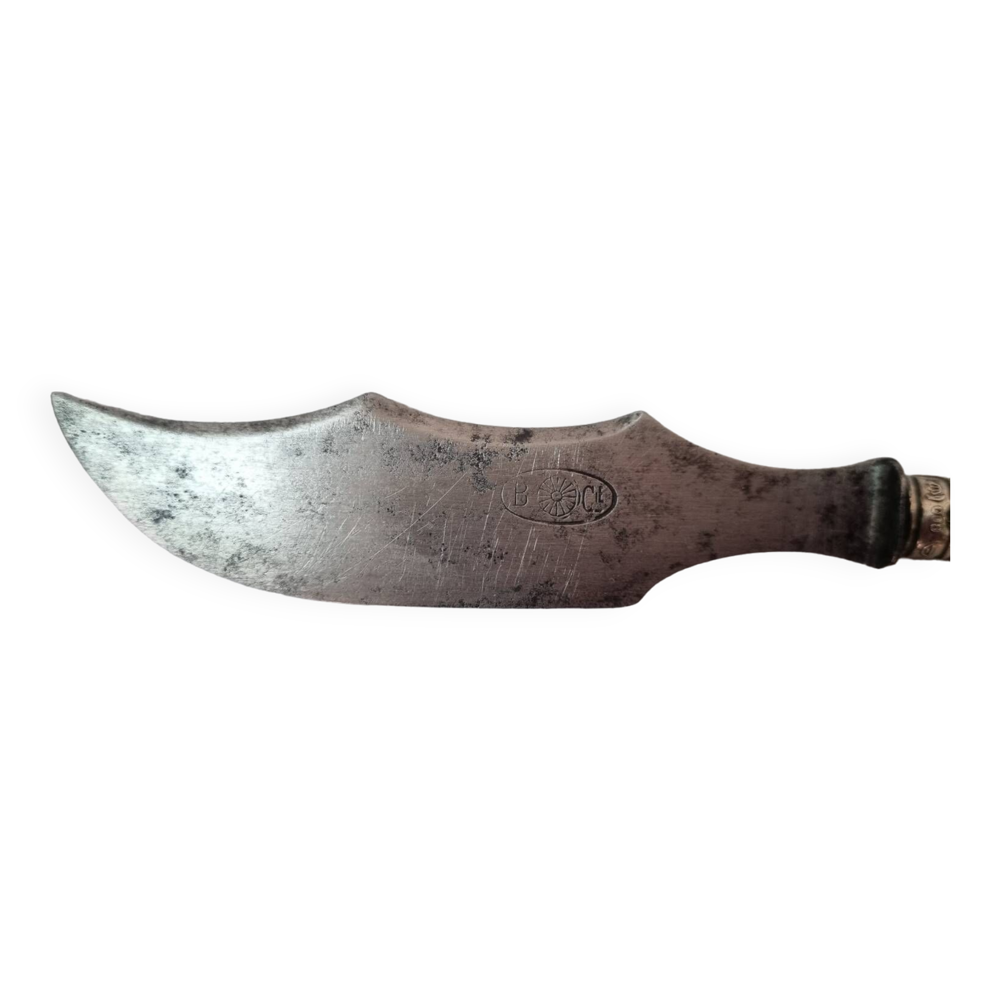 Couteau à beurre, argent,  fin xixeme