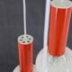 Lustre Cascade des années 1970 avec abat-jour en plastique par Pokrok Zilina, Tchécoslovaquie