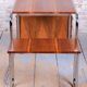 Czech Bauhaus Writing Desk in Walnut and Chrome attributed to Robert Slezak for Slezak Factories, 1940s