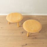 Karljohan side table set by Christian Halleröd for IKEA, 1990s, solid oak