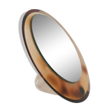 Round table mirror in plexi plexi smoked design 70 17.5x17.5cm