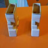 2 art deco vases