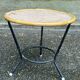 Table basse tripode vintage ronde