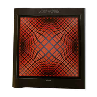 Affiche victor vasarely - dell 4, 1983