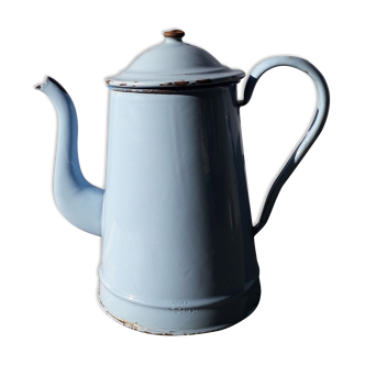 Cafetière émaillée bleu