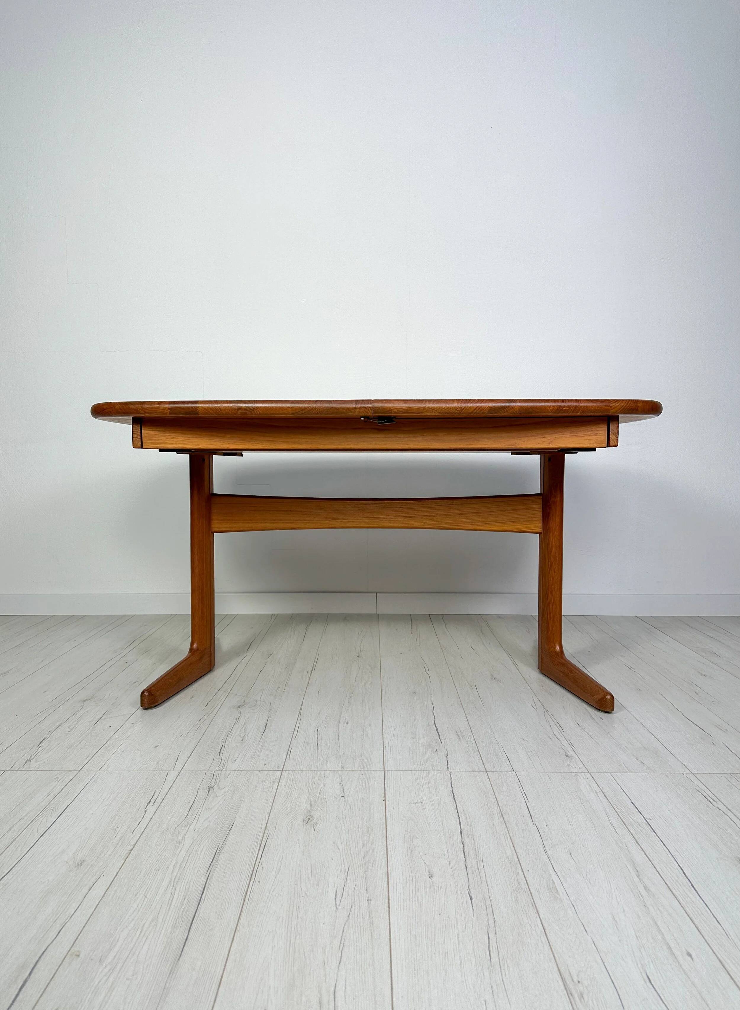 Table de salle à manger extensible en teck Juul Kristensen, design danois vintage des années 1970