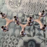 Set of 3 modular candle holders, NAGEL BMF vintage 1970 variant