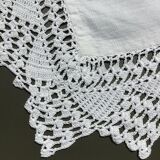 Mixed-race tablecloth edge crocheted hand 84cmx 91cm