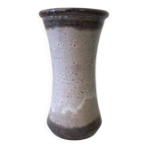 Vintage stoneware roller vase