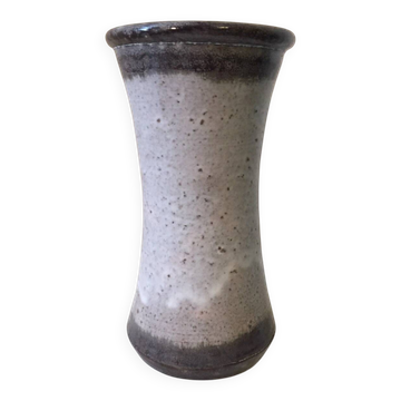 Vintage stoneware roller vase