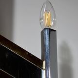 Sciolari Chrome and Brass-plated Wall Lamp, 1970s