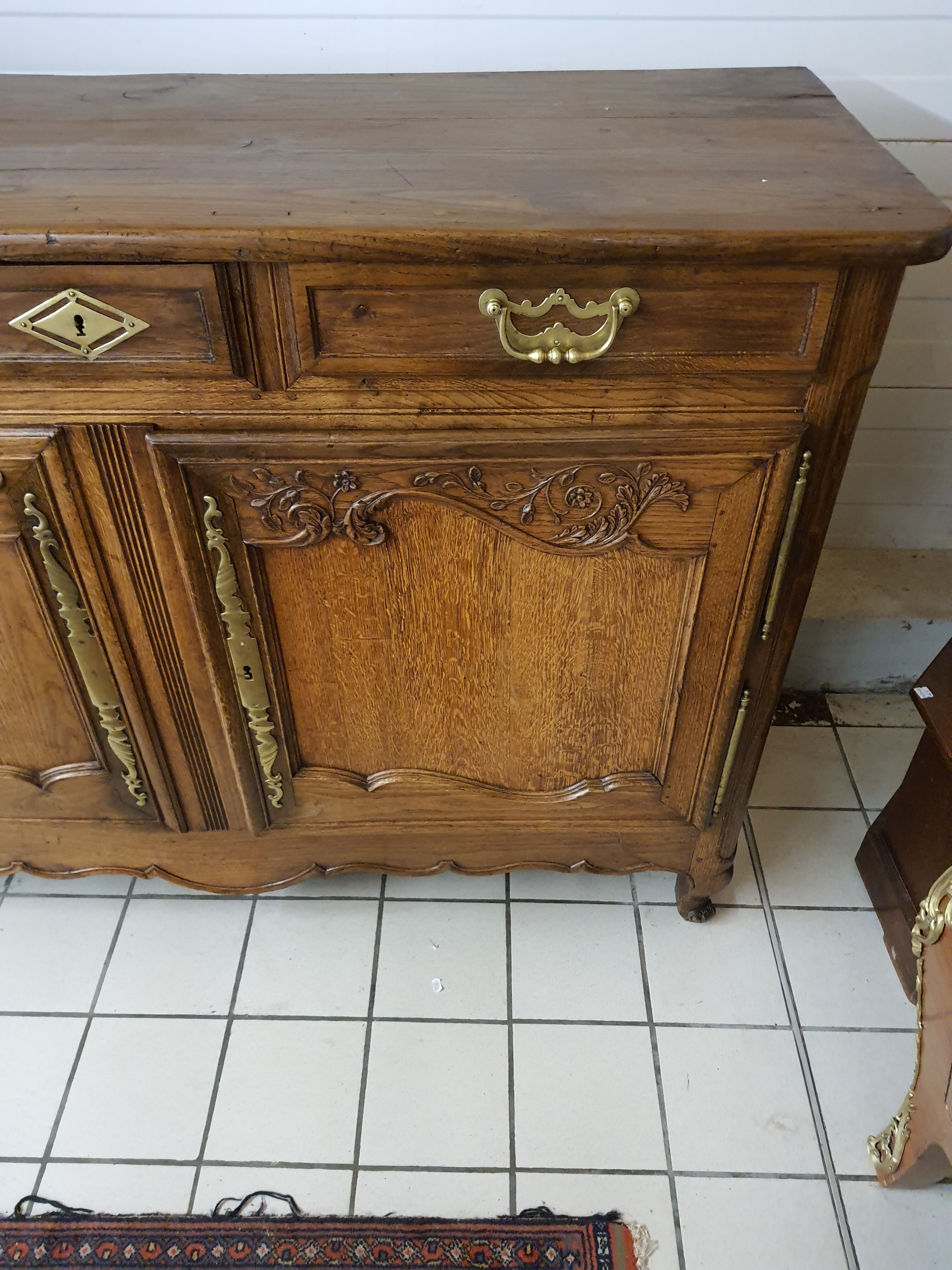Norman low oak buffet