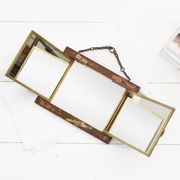 Antique Triptych Wall Mirror – Vintage 1940s Folding Dressing Table Mirror