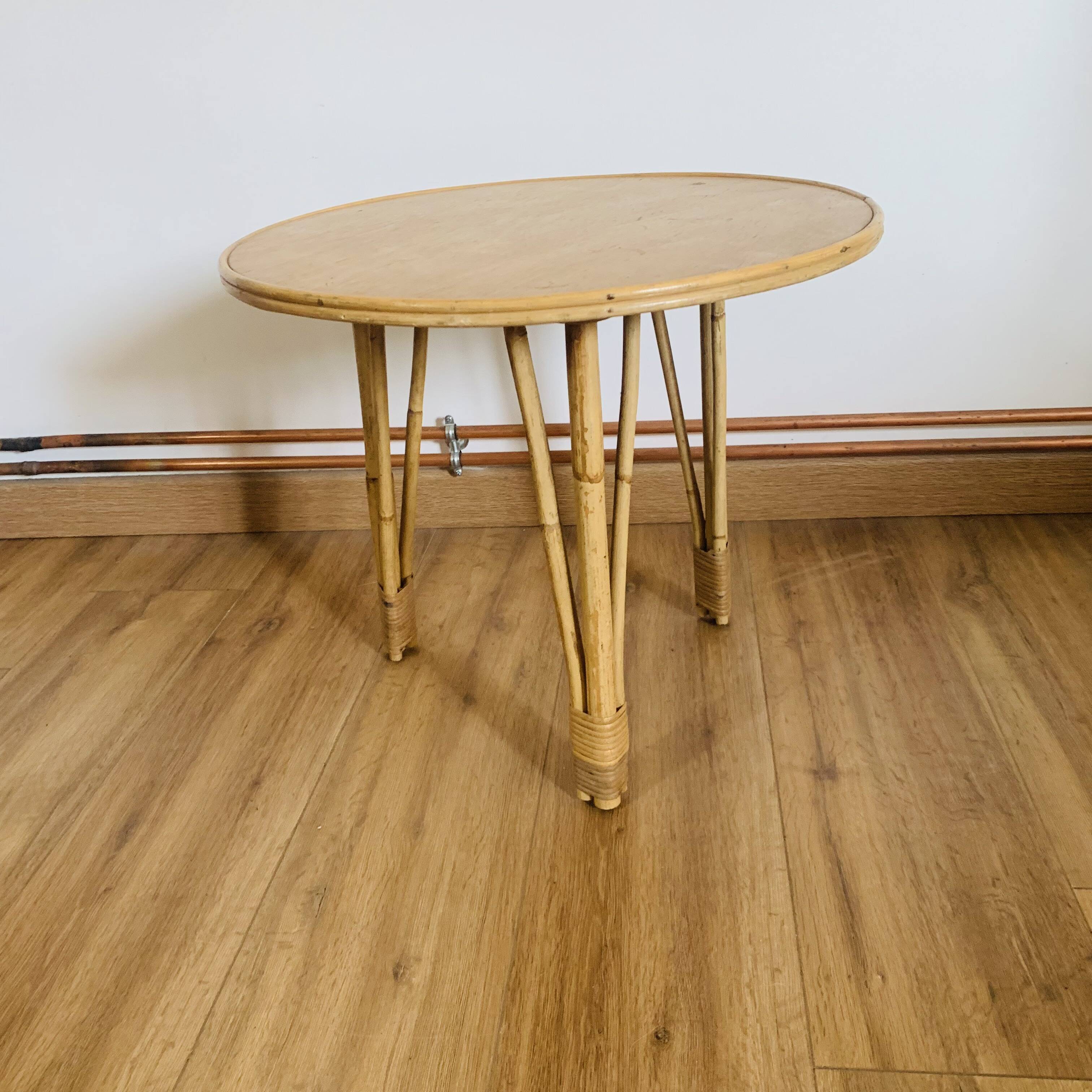 Vintage 60s tripod coffee table