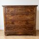 Antique walnut chest of drawers with 4 drawers.