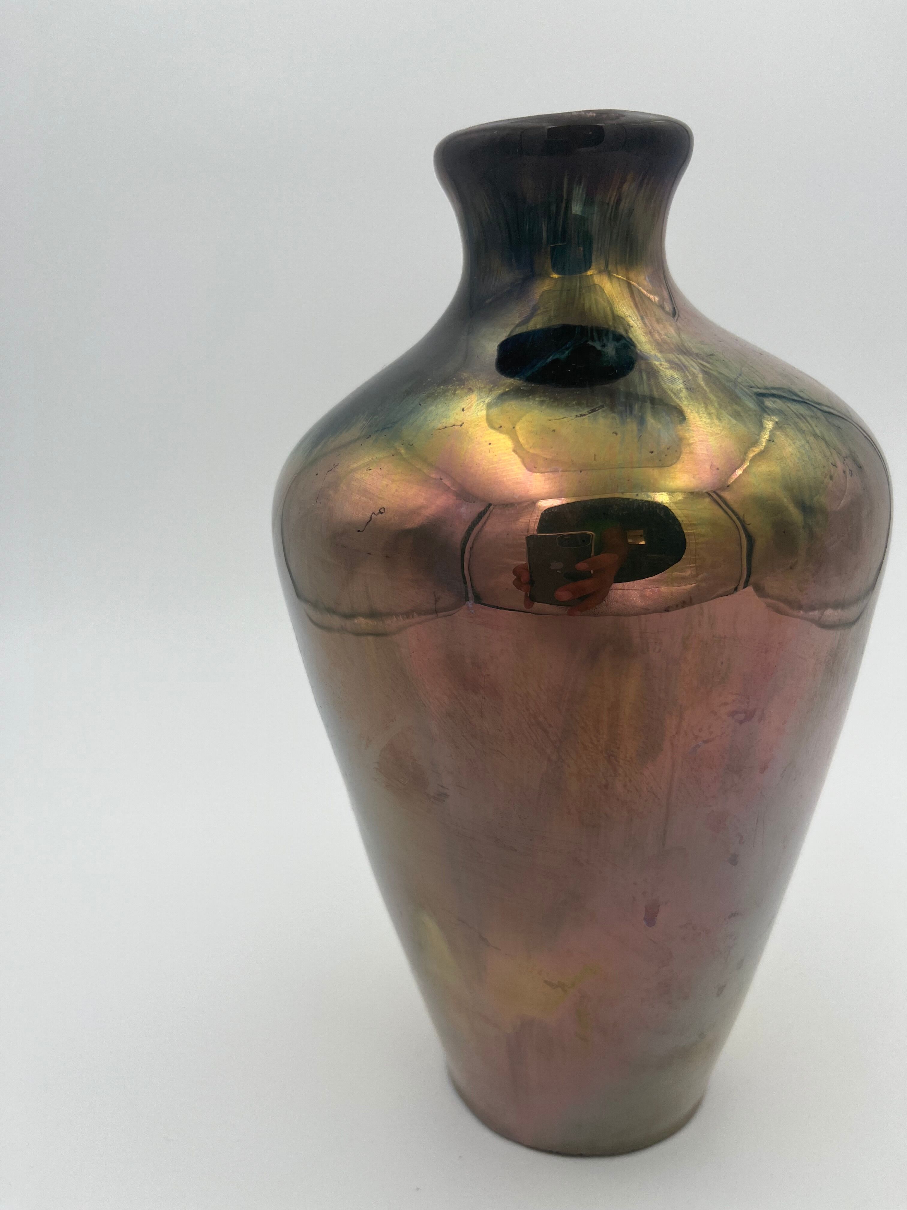 Baluster vase in flamed sandstone Rambervillers