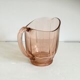 Pink glass decanter