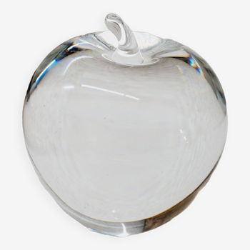 Apple glass paperweight