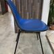 Eames Herman Miller vintage 70s blue vinyl fiberglass chair