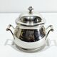 3-piece silver and ebony tea set