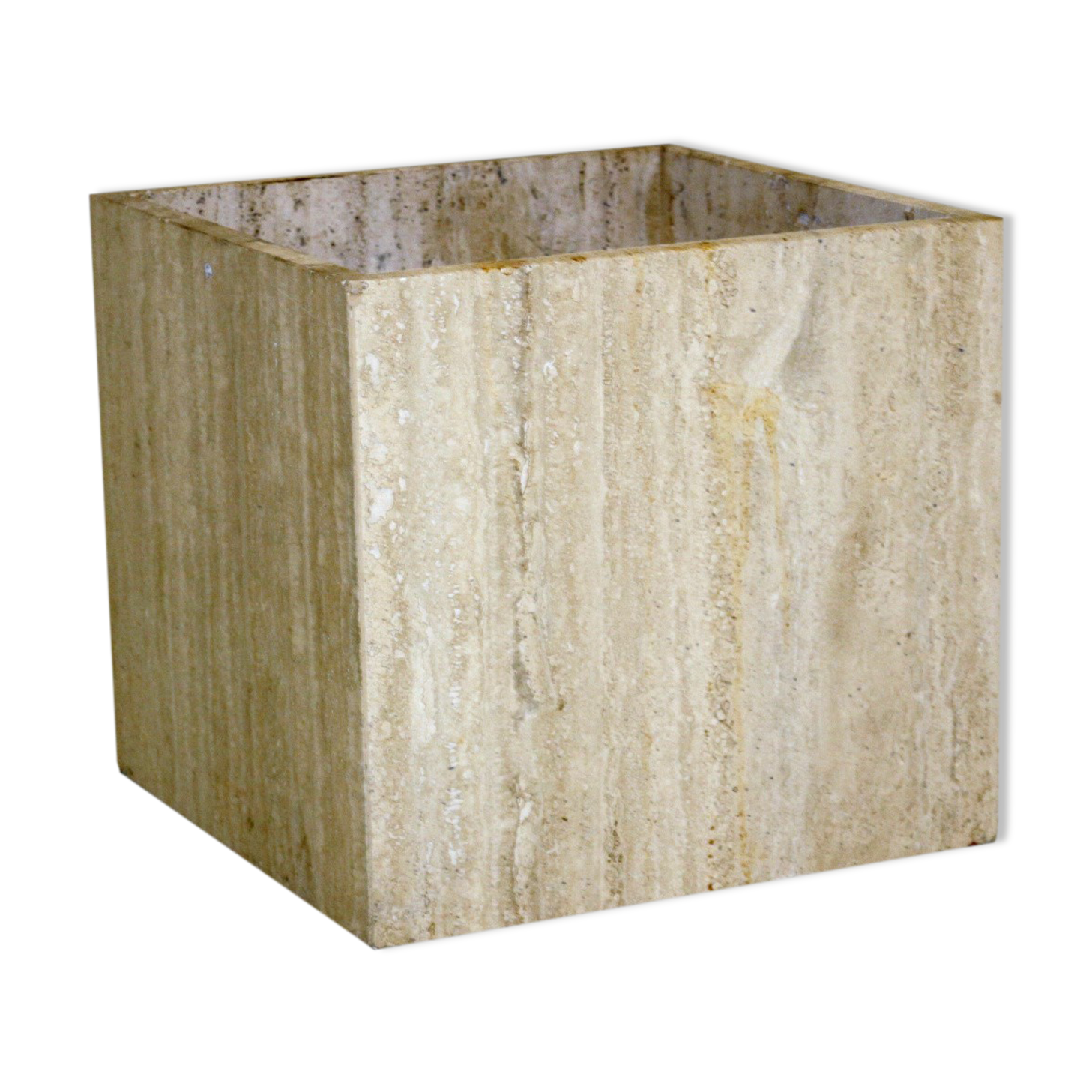 Travertine pot, Italy, 1970