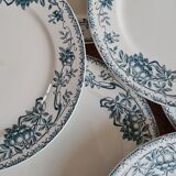 Set of 7 iron clay plates