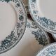 Set of 7 iron clay plates