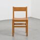 Set of three chairs and two stools Maison Regain, circa 1970