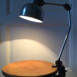 Workshop lamp with vice base from the 40s/50s