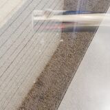 Vintage glass oval table