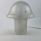 White clear glass peill and putzler mushroom table lamp