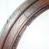 Cadre ovale en bois et sa vitre 47,5 cm