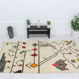 Tapis berbère laine fait main 271 x 148 cm