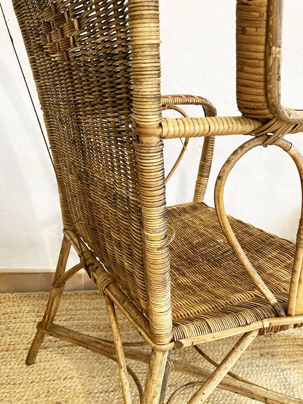 Rattan armchair
