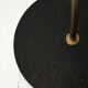 Scandinavian brass and black wood floor lamp, 1950s/60s