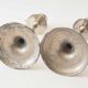 Pair of metal candlesticks