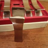 Six Letang and Rémy stainless steel knife holders