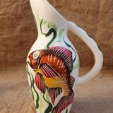 Pitcher and its 4 Vallauris cups
