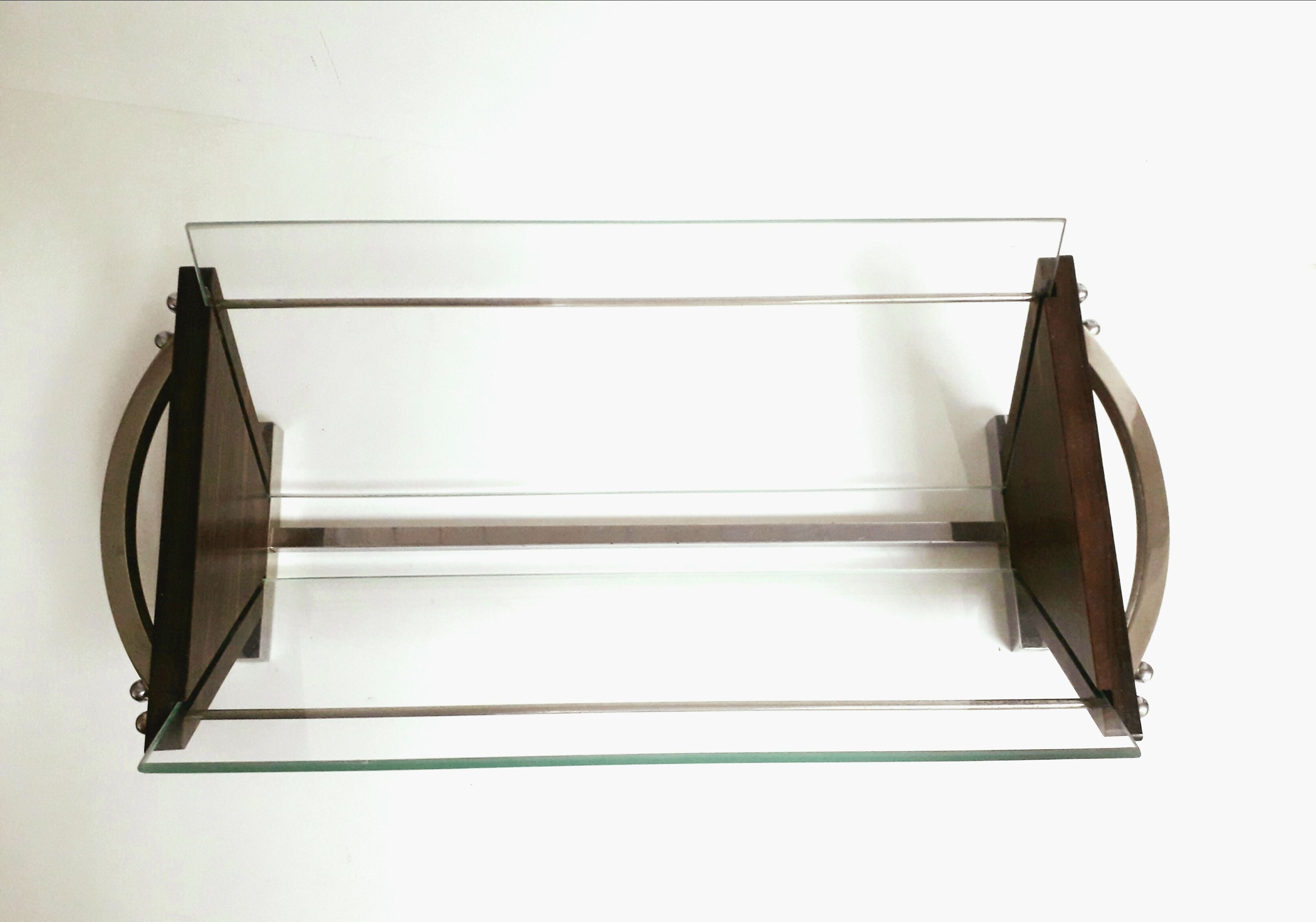 Coupe à fruits en palissandre de Macassar 1930