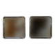 Pair of chrome tube mirrors
